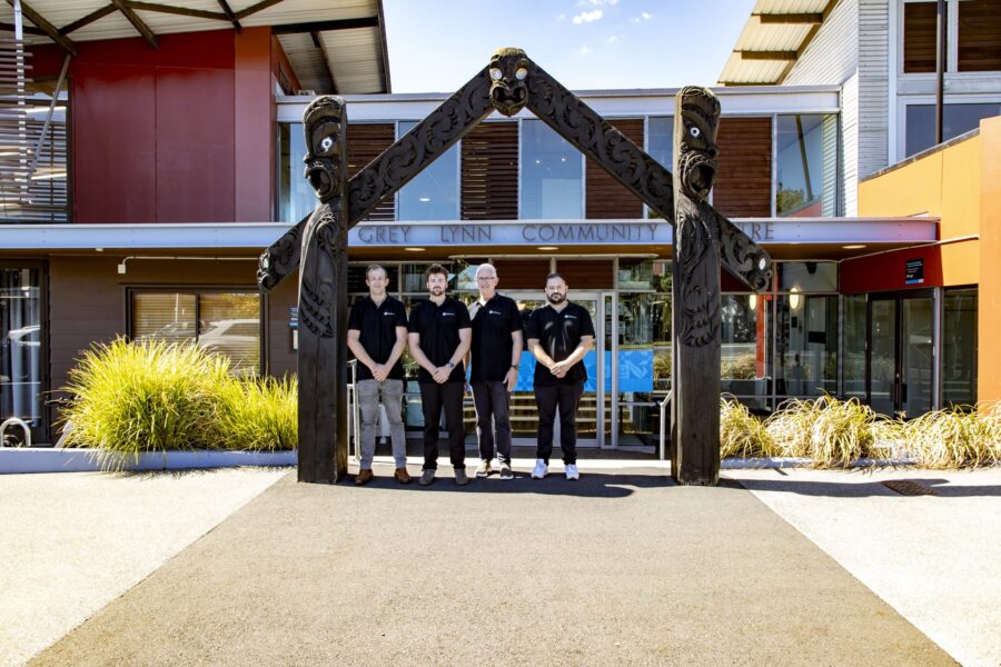 Kowhai Cleaning team at Grey Lynn Community Centre – trusted commercial cleaning solutions for community and public facilities in New Zealand.